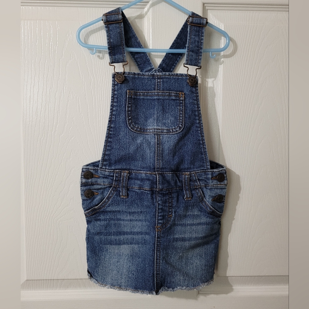 CHEROKEE Girl's Denim Overalls Skirt size XS 4T-5T